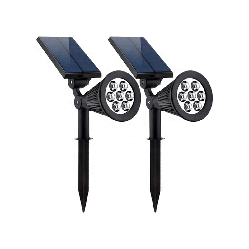 Home garden yard decoration solar led spotlight 7 color changing outdoor ground wall solar lamp solar garden light
