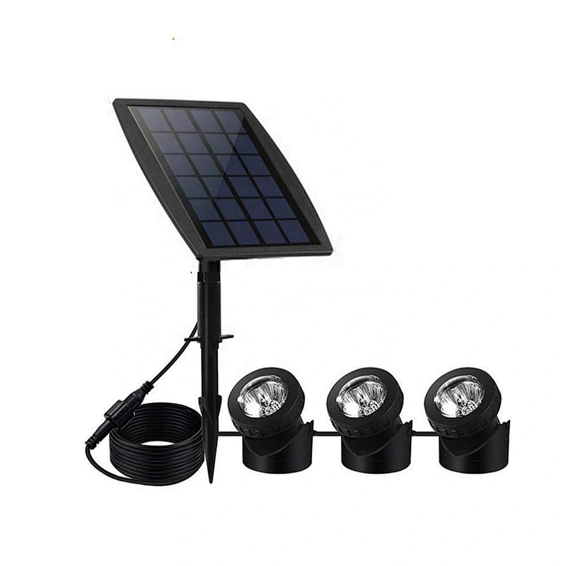 Solar Pond Spotlights,Submersible Lights Landscape Underwater Lights IP68 Waterproof for Pond,Garden,Landscape,Fountain,Outdoor