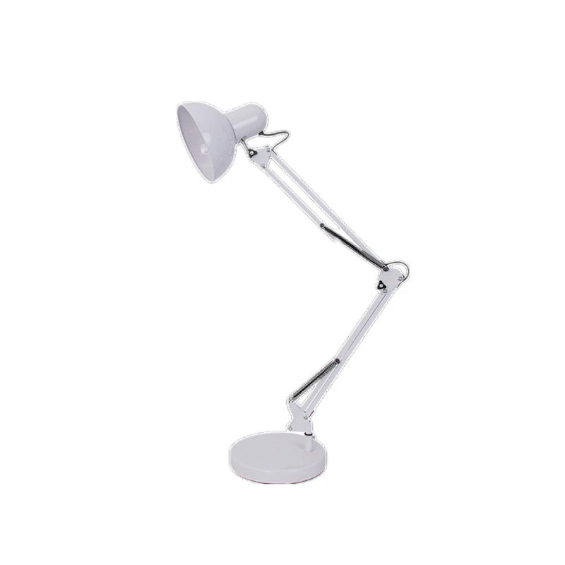 Modern Flexible Desk Lamps Iron Study/Computer Lights Reading Light Long Swing Arm Black/White LED Home Table Lamp