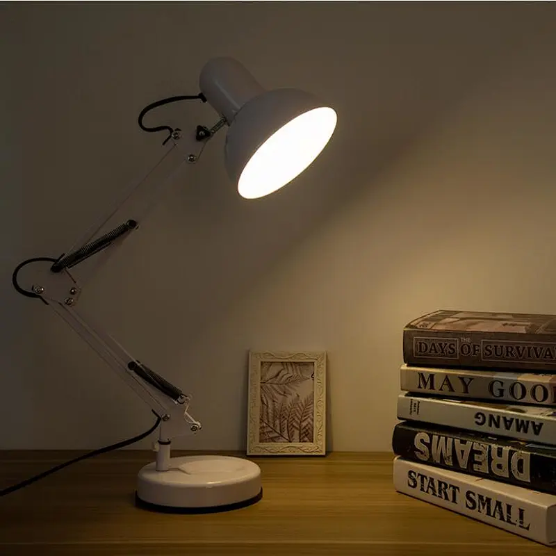 Classic American iron LED eye protection desk lamp bedside study office energy saving dormitory table lamp