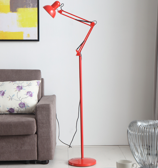 Energy saving iron modern led folding economic led floor lamp for reading room desk lamp