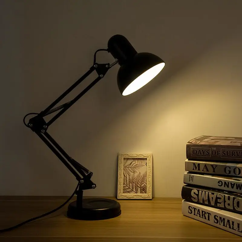 Classic American iron LED eye protection desk lamp bedside study office energy saving dormitory table lamp