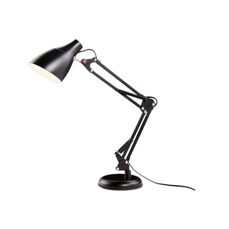 Adjustable Swing Arm Metal Desk Study Light for Bedroom Office Table Lamp Flexible Led Portable Luminaire Desk Lamps