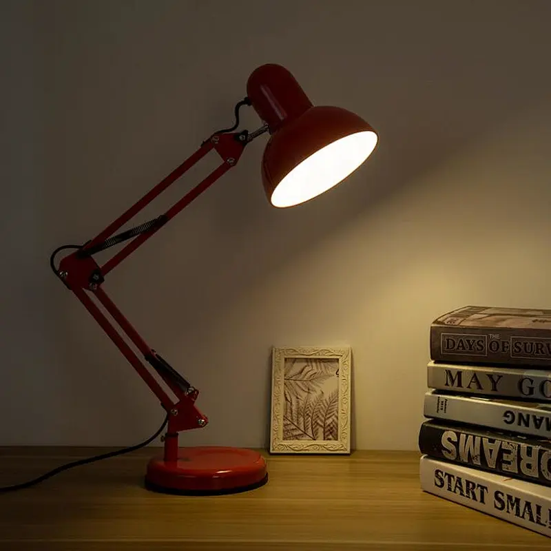 Classic American iron LED eye protection desk lamp bedside study office energy saving dormitory table lamp