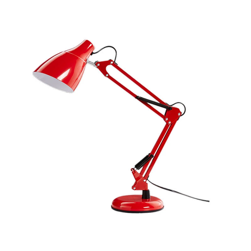 Adjustable Swing Arm Metal Desk Study Light for Bedroom Office Table Lamp Flexible Led Portable Luminaire Desk Lamps