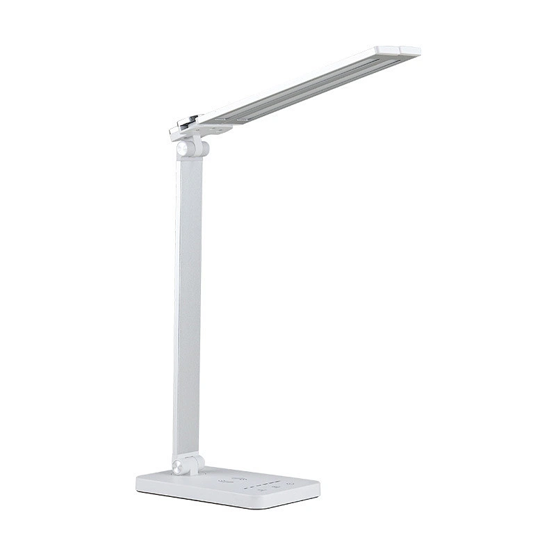 Modern Dimmable Bedroom Led Table Lamp Iron Folding LED Wireless Charging Reading Desk Lamp With Two Lighting Head 5 brightness dimmable led desk lamp led dimmable desk lamp led desk lamp dimmable led desk reading lamp desk reading led lamp