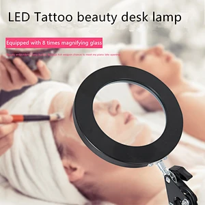 Magnifier Desk Lamp Dimmable LED Magnifying Lamp with Clamp and Stand Glass Lens Adjustable Swivel Arm Light magnifying lamp with clamp desk lamp with magnifying glass desk lamp magnifying glass magnifying glass desk lamp lamp with magnifying lens