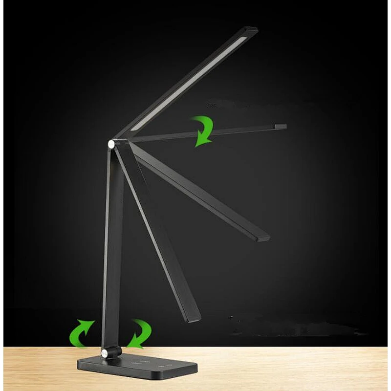 Led Modern Table Lamp Wireless Charger Foldable Mobile Phone Usb Charging For Phone Led Desk Lamp With Qi Wireless Charger