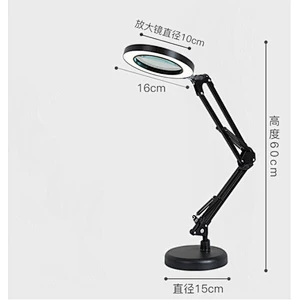 Magnifier Desk Lamp Dimmable LED Magnifying Lamp with Clamp and Stand Glass Lens Adjustable Swivel Arm Light magnifying lamp with clamp desk lamp with magnifying glass desk lamp magnifying glass magnifying glass desk lamp lamp with magnifying lens