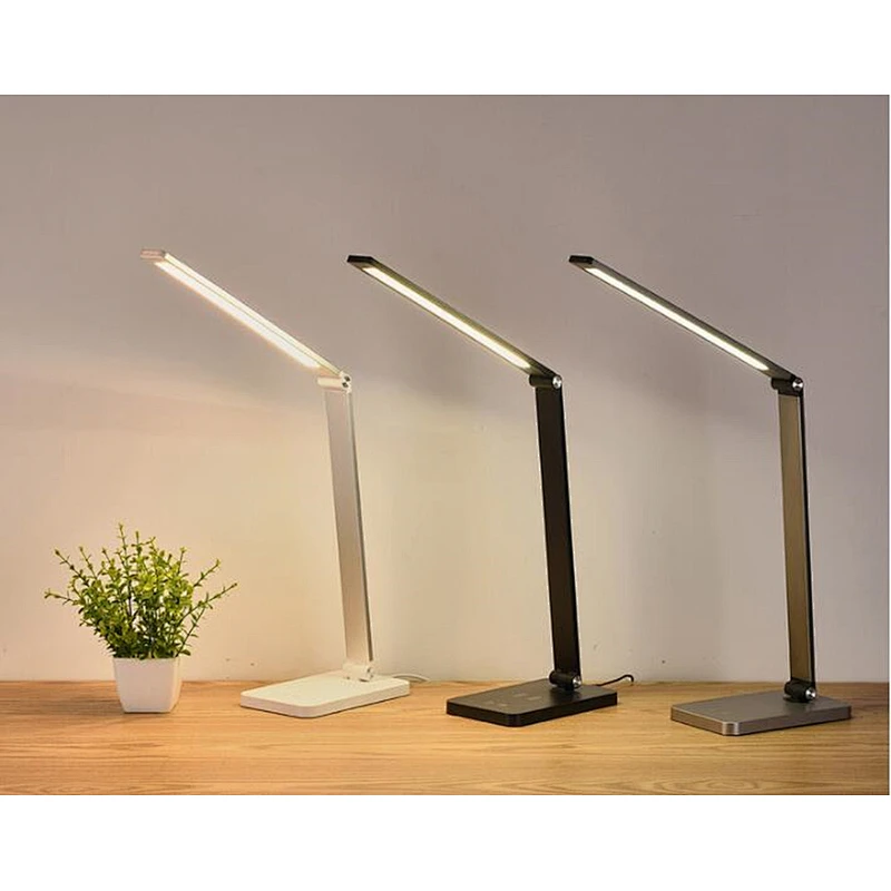 Led Modern Table Lamp Wireless Charger Foldable Mobile Phone Usb Charging For Phone Led Desk Lamp With Qi Wireless Charger