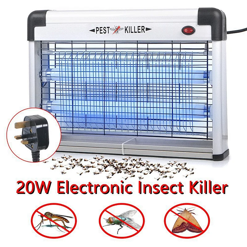 New design ultra-thin housing household electric shock mosquito killing lamp electric mosquito killer