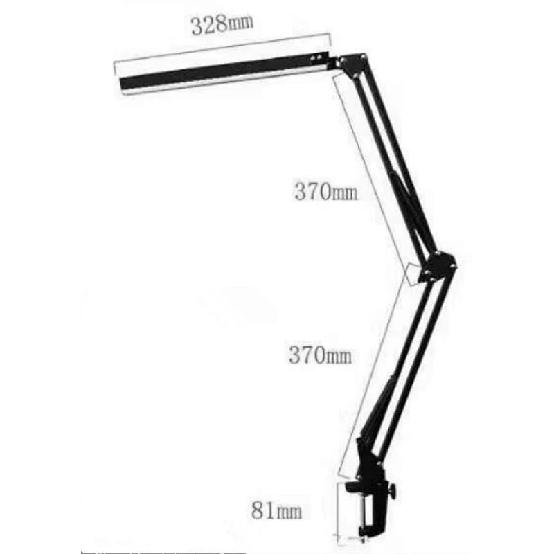 New Design Degree Adjustable angle USB Professional Manicure Light Desk LED Nail Folding Table Lamp