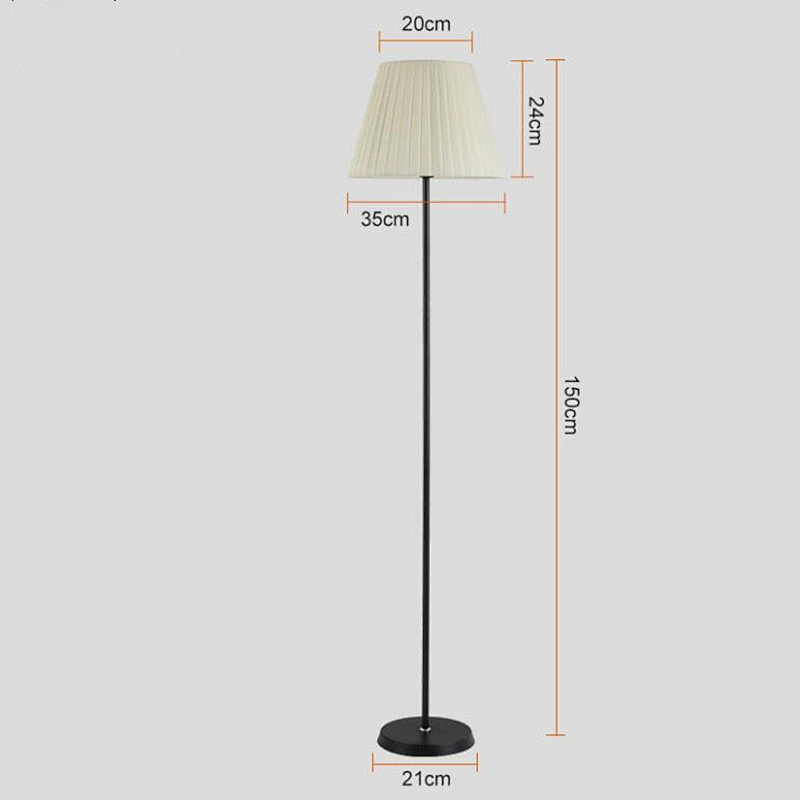 Modern Led Floor Lamp Bedroom Led Lights Creative Fabric Living Room Floor lamp
