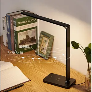 Led Modern Table Lamp Wireless Charger Foldable Mobile Phone Usb Charging For Phone Led Desk Lamp With Qi Wireless Charger