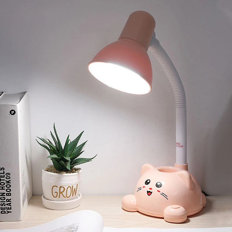Adjustable E27 Desk Table Lamp Cat Cartoon Design Flexible Child Kids Study Table Lamp study lamp table lamp desk lamp table lamp table lamp desk lamp modern study table lamp led study table lamp