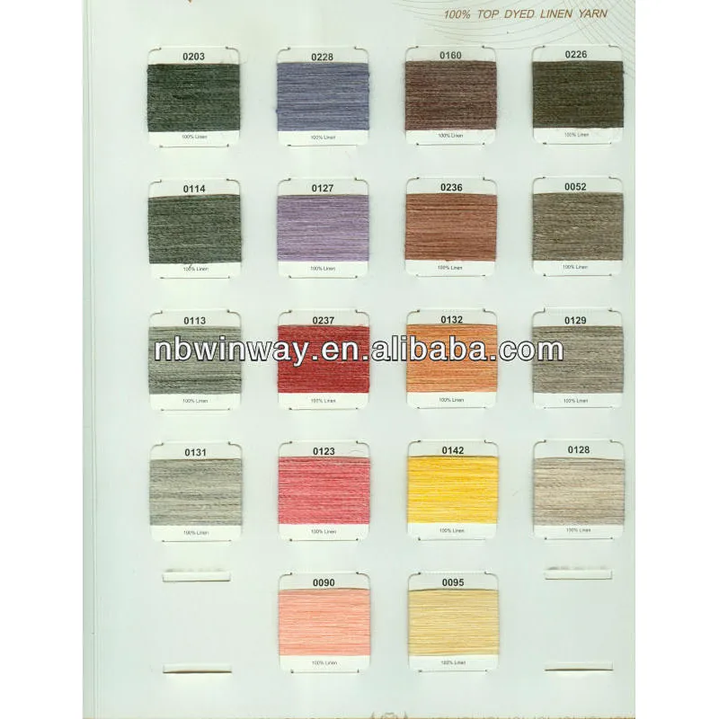 linen yarn top dyed //linen yarn heather