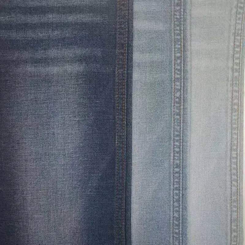 Factory manufacture trendy comfortable yarn dyed  linen and cotton denim fabric prices