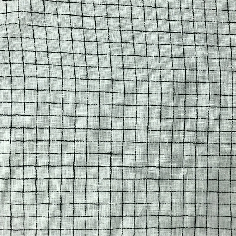 Hight Quality/Woven/yarn dyed 100%  Linen fabric for Shirt/Garment