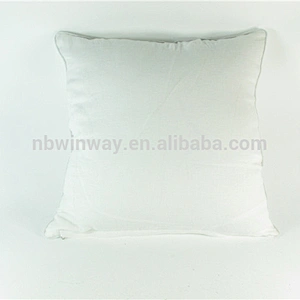 pure nature dyed linen blank cushion cover white color