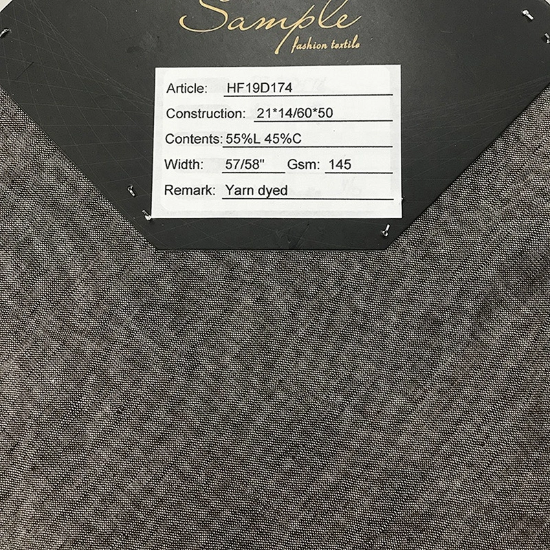 Hight Quality/Woven 55/45 Linen cotton fabric for Shirt/Garment