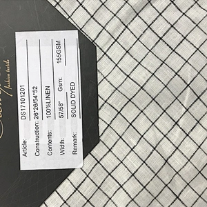 Hight Quality/Woven/yarn dyed 100%  Linen fabric for Shirt/Garment