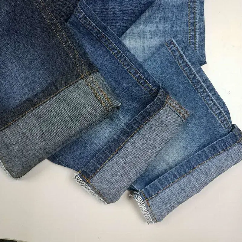 Factory manufacture trendy comfortable yarn dyed  linen and cotton denim fabric prices
