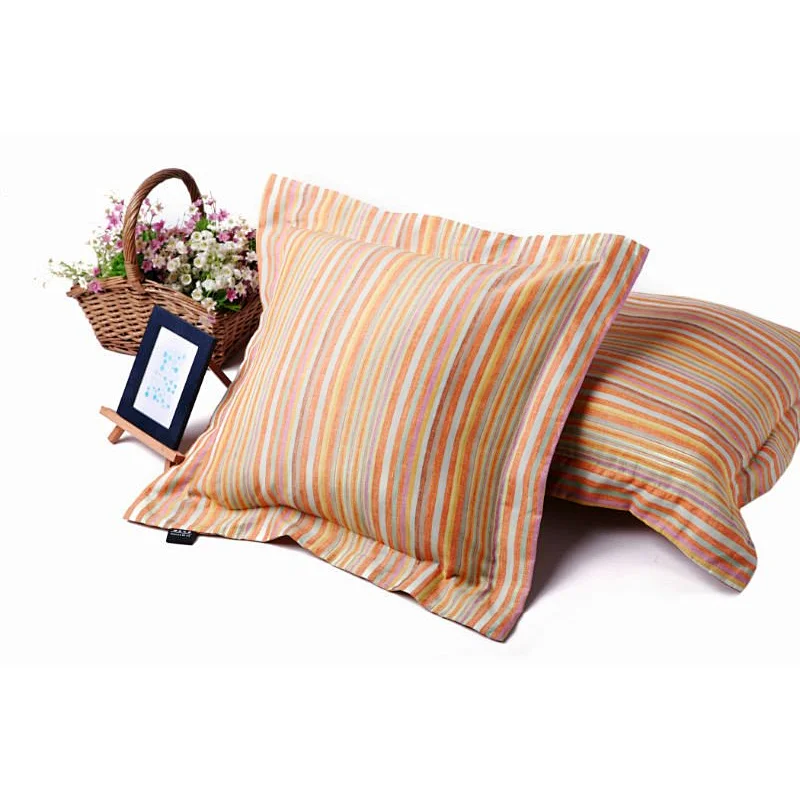 100% linen yarn dyed cushion cover