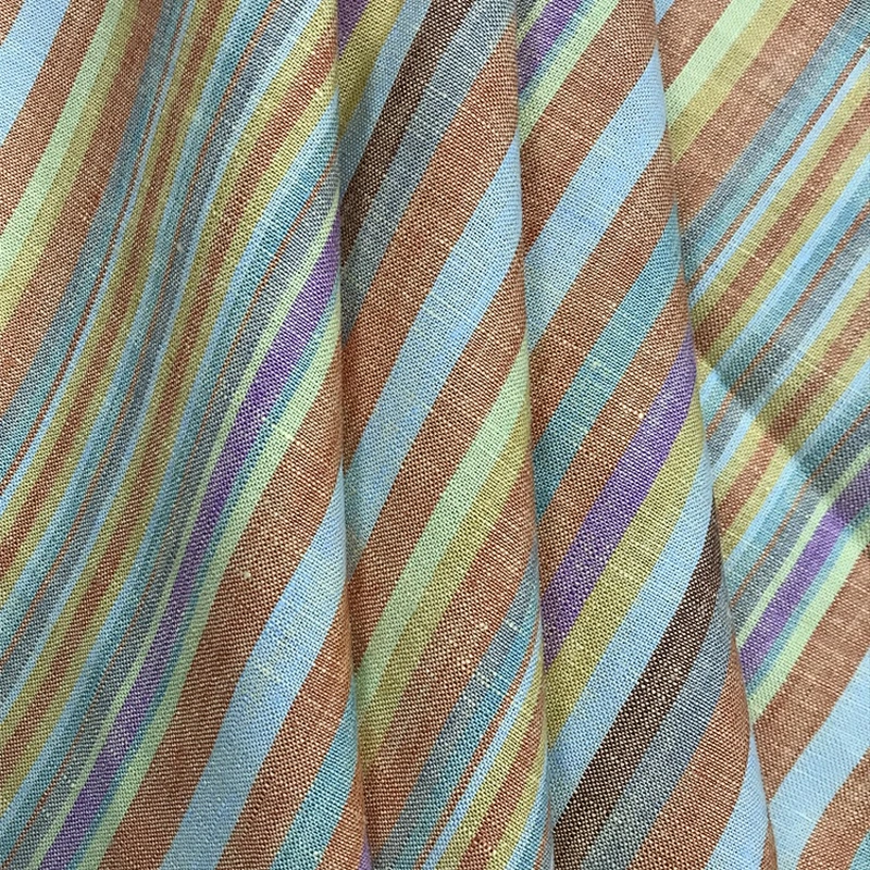 Hight Quality/Woven/yarn dyed 100%  Linen fabric for Shirt/Garment