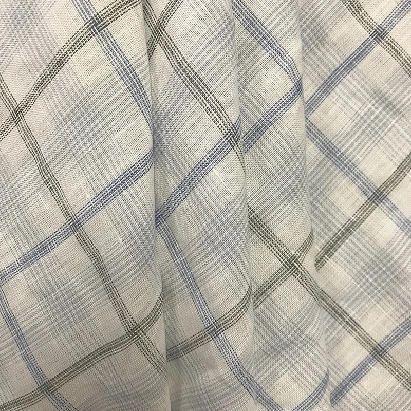 Hight Quality/Woven/yarn dyed 100%  Linen fabric for Shirt/Garment