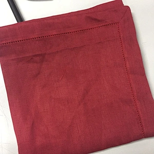 Linen Napkin Yarn Dyed Red Wine