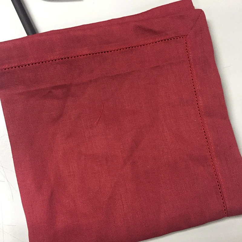 Linen Napkin Yarn Dyed Red Wine