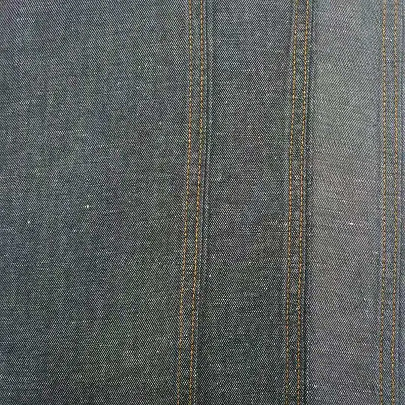 Factory manufacture trendy comfortable yarn dyed  linen and cotton denim fabric prices