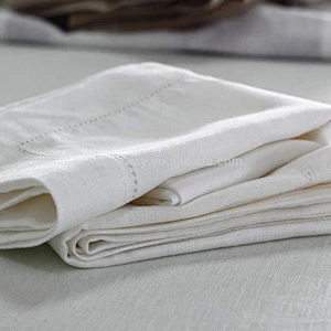 hand perforated linen napkin/hotel linen napkin/wedding linen napkin