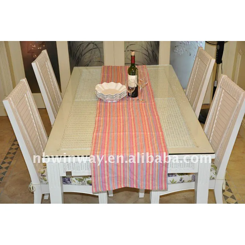 small stripe table runner
