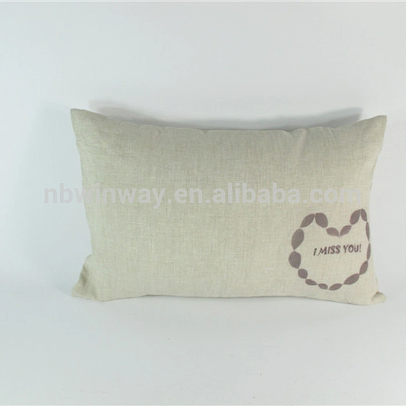 100%linen pillow case printed pillow sham