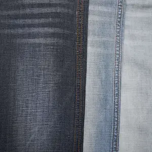 Factory manufacture trendy comfortable yarn dyed  linen and cotton denim fabric prices