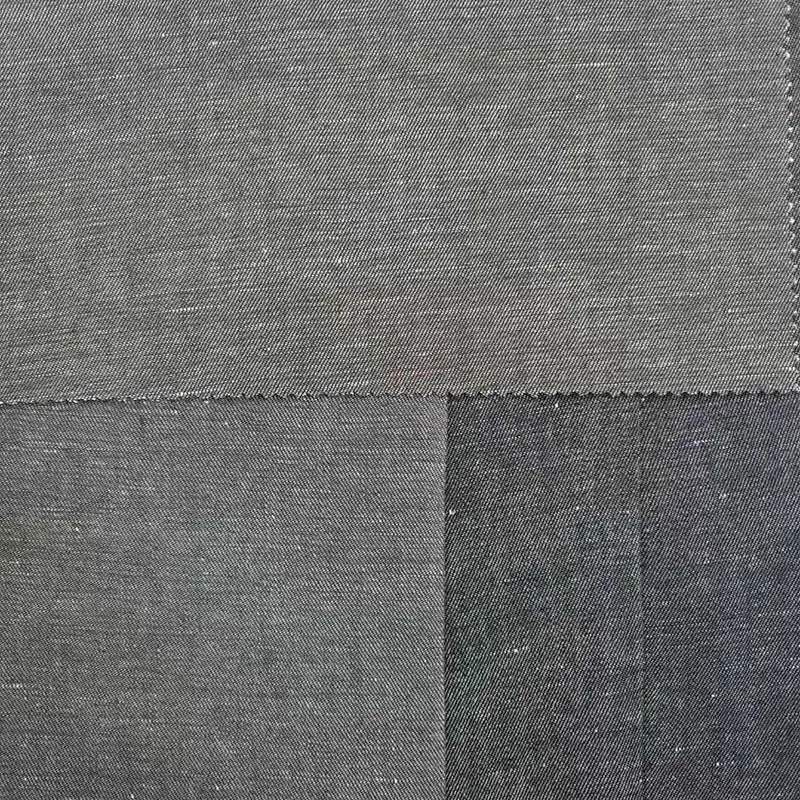 Factory manufacture trendy comfortable yarn dyed  linen and cotton denim fabric prices
