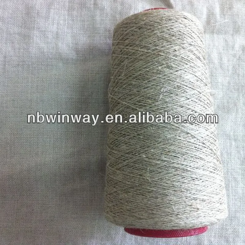 Coarse Flax//linen yarn for weaving//nature color linen
