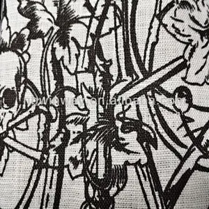 17s*17s 100% linen print fabric for apparel
