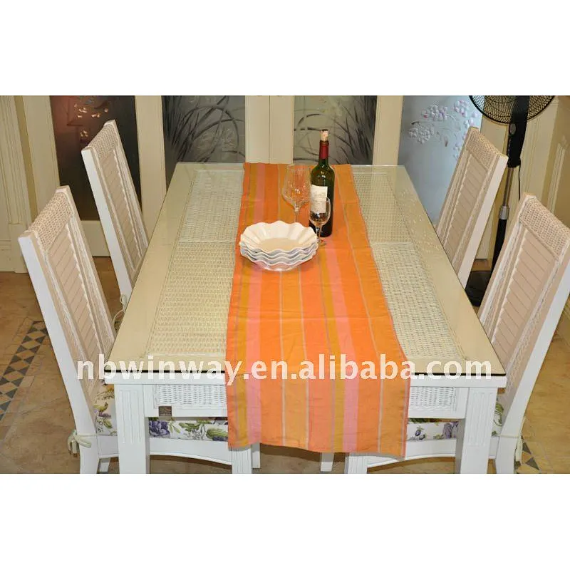 large stripe table runner