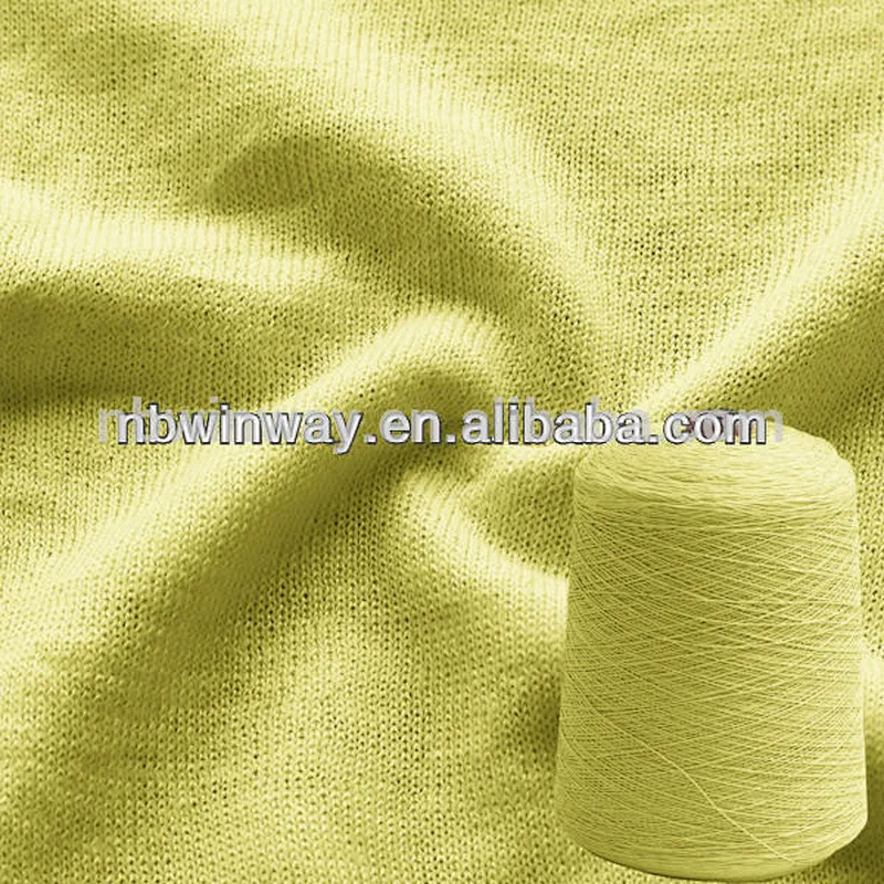 dyed linen and cotton blendded yarn