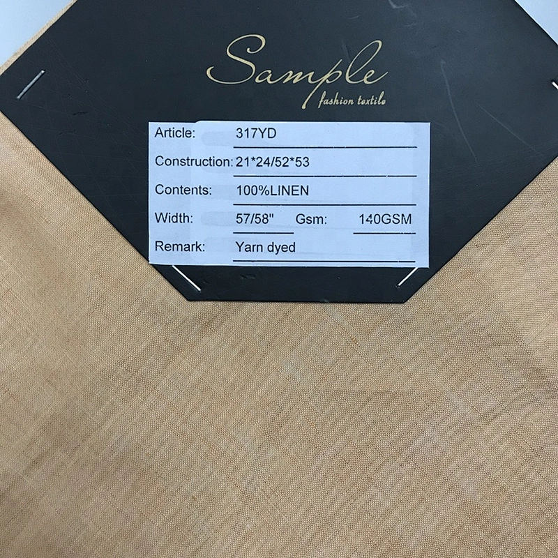 Hight Quality/Woven 100%  Linen fabric for Shirt/Garment