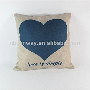 100% linen printed cushion cover