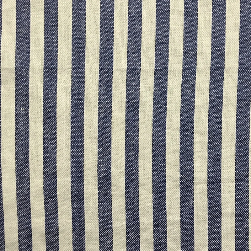 Hight Quality/Woven/yarn dyed 100%  Linen fabric for Shirt/Garment