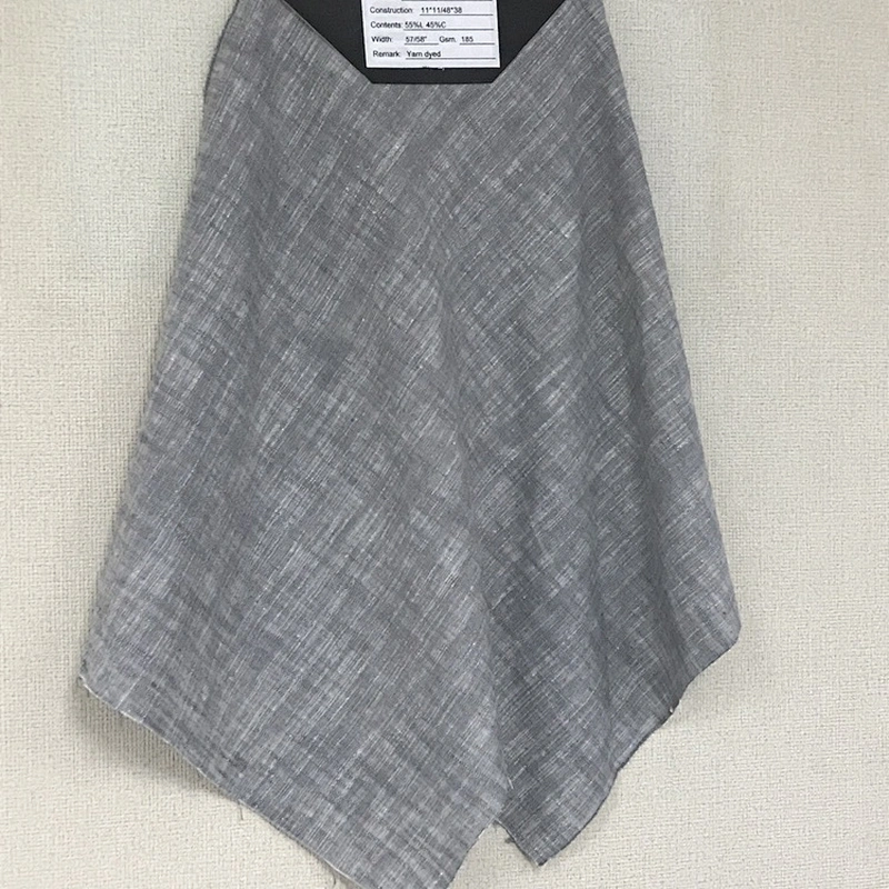 Hight Quality/Woven 55/45 Linen cotton fabric for Shirt/Garment