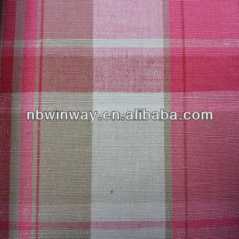 100% linen yarn dyed fabric//pure linen dyed fabric