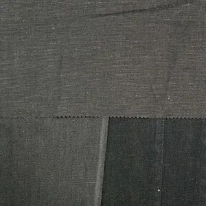 Factory manufacture trendy comfortable yarn dyed  linen and cotton denim fabric prices