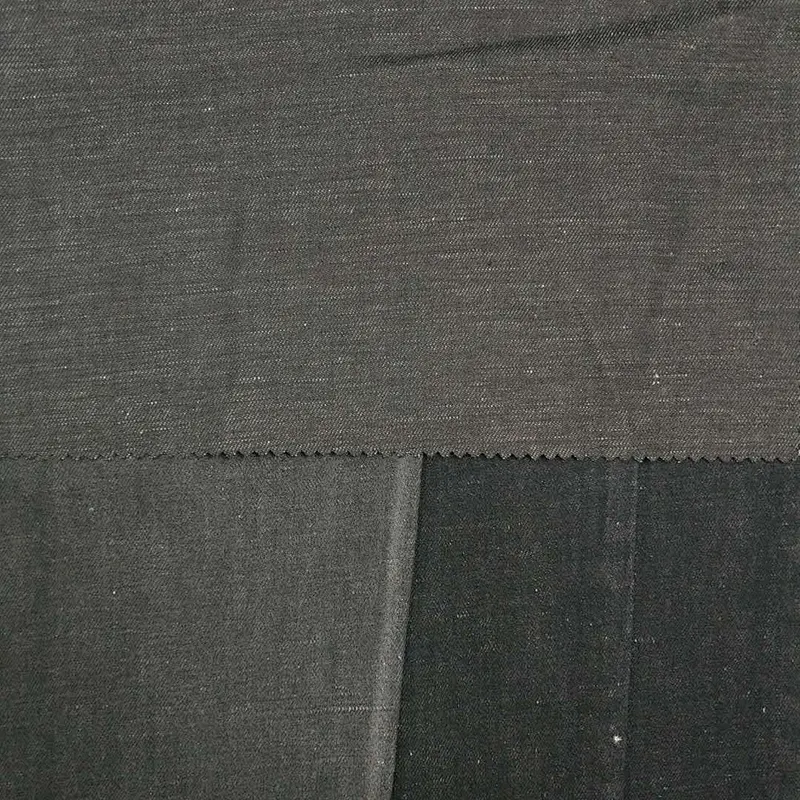 Factory manufacture trendy comfortable yarn dyed  linen and cotton denim fabric prices