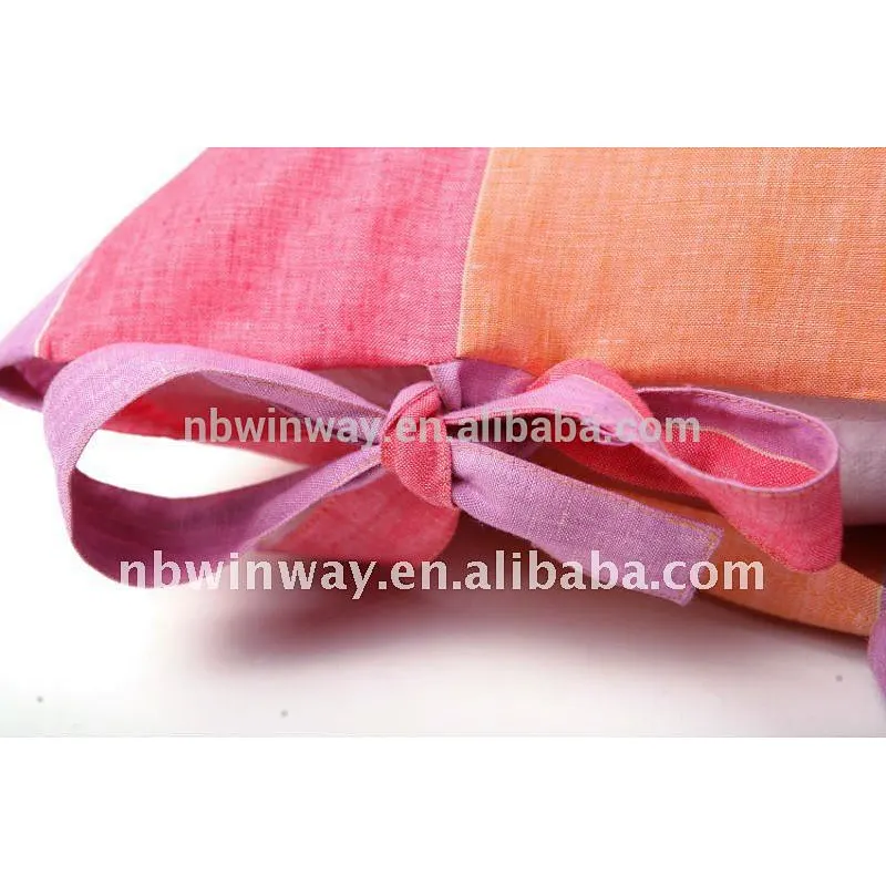 pure linen yarn dyed woven cushion cover