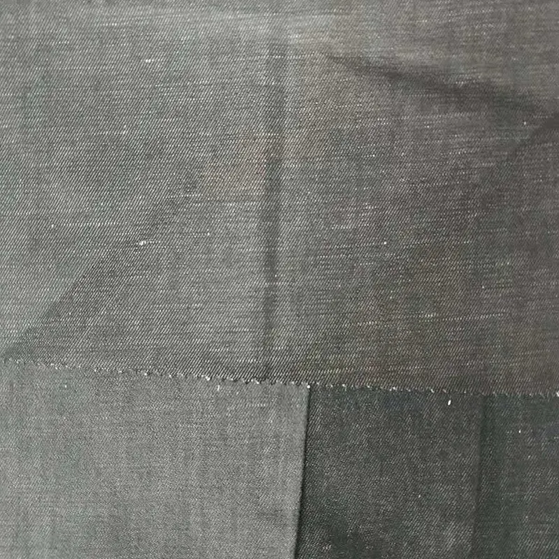 Factory manufacture trendy comfortable yarn dyed  linen and cotton denim fabric prices